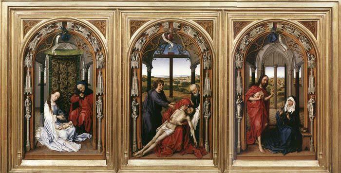 WEYDEN, Rogier van der Mary Altarpiece China oil painting art
